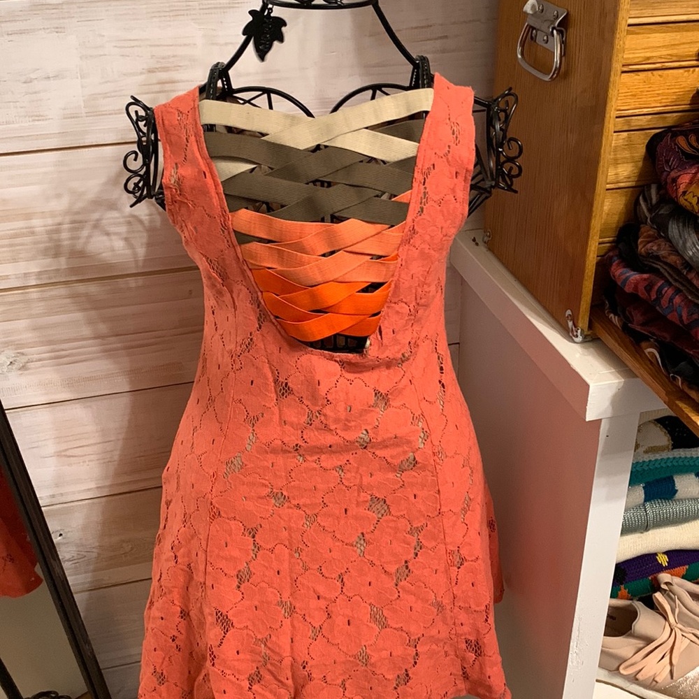 Orange summer dress
